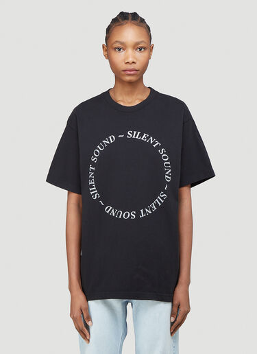 Logo Print T-Shirt Silent Sound Logo Print T-Shirt Black sls0338003