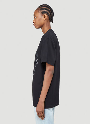 Logo Print T-Shirt Silent Sound Logo Print T-Shirt Black sls0338003