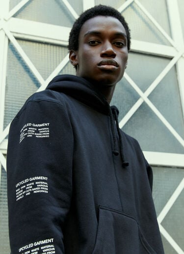 Space Available Upcycled Plant-Based Hooded Sweatshirt Black spa0354009
