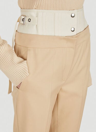 Murano Corset Waist Pants Sportmax Murano Corset Waist Pants Beige spx0248011