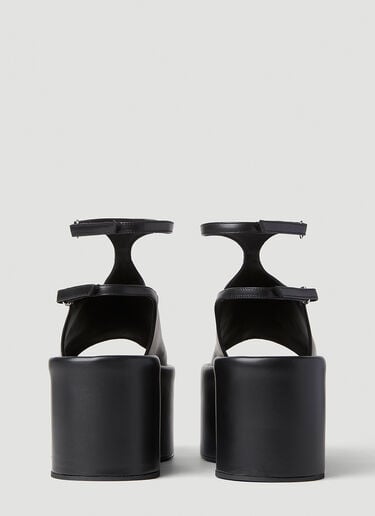 Sportmax 신신 플랫폼 샌들 블랙 spx0252015