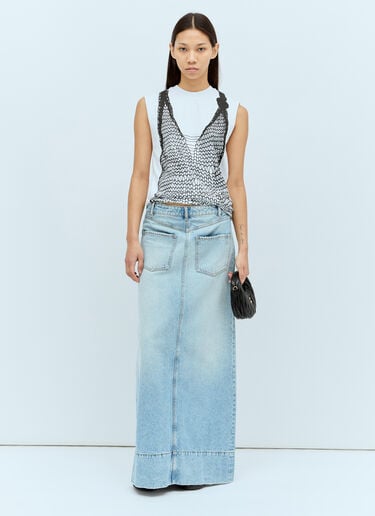 그래픽 프린트 탱크탑 Sportmax 그래픽 프린트 탱크탑 화이트 spx0256010