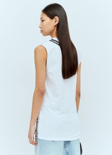 그래픽 프린트 탱크탑 Sportmax 그래픽 프린트 탱크탑 화이트 spx0256010