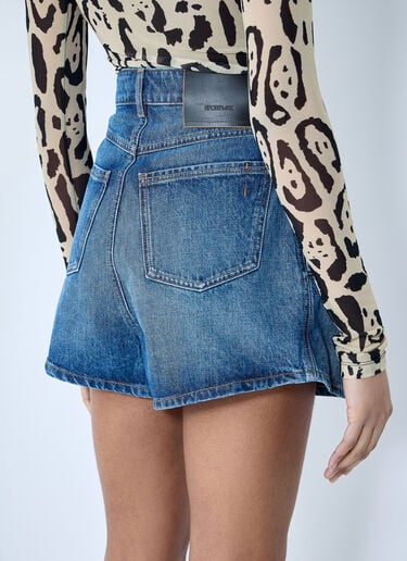 Gathered Denim Shorts Sportmax Gathered Denim Shorts Blue spx0260001