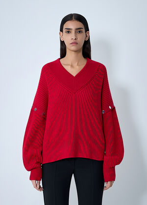 Sportmax Wool Sweater Red spx0262019