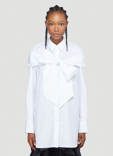 Longline Bow Shirt Simone Rocha Longline Bow Shirt White sra0242008