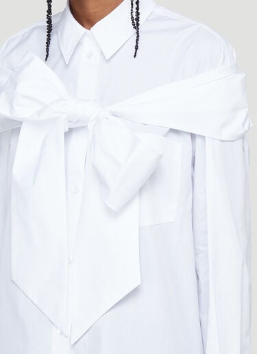 Longline Bow Shirt Simone Rocha Longline Bow Shirt White sra0242008