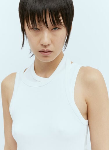 Cotton Layered Tank Top St. Agni Cotton Layered Tank Top White sta0255006