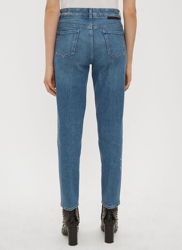 Slogan Embroidered Jeans Stella McCartney Slogan Embroidered Jeans Blue stm0233030
