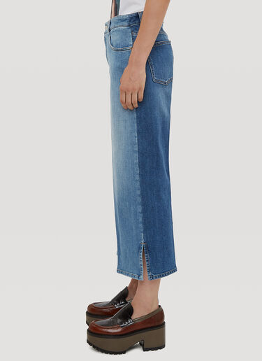 Cropped Panel Jeans Stella McCartney Cropped Panel Jeans Blue stm0234016