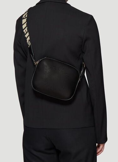 Stella Logo Shoulder Bag Stella McCartney Stella Logo Shoulder Bag Black stm0235022
