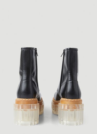 Stella McCartney 에밀리 투명 힐 부츠 블랙 stm0247038