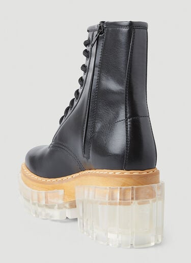 에밀리 투명 힐 부츠 Stella McCartney 에밀리 투명 힐 부츠 블랙 stm0247038