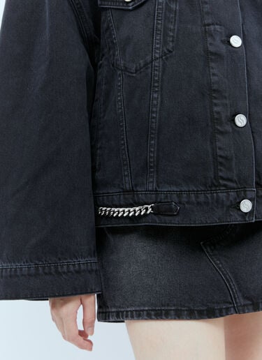 Falabella Chain Denim Jacket Stella McCartney Falabella Chain Denim Jacket Grey stm0253008