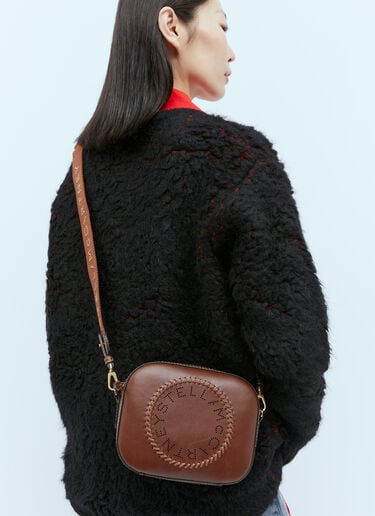 Stella McCartney 로고 미니 카메라 백 브라운 stm0254010