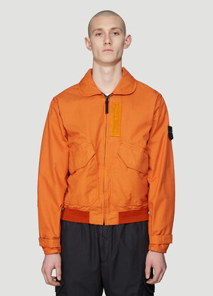 Stone Island Bleached Penny Jacket Orange sto0138001