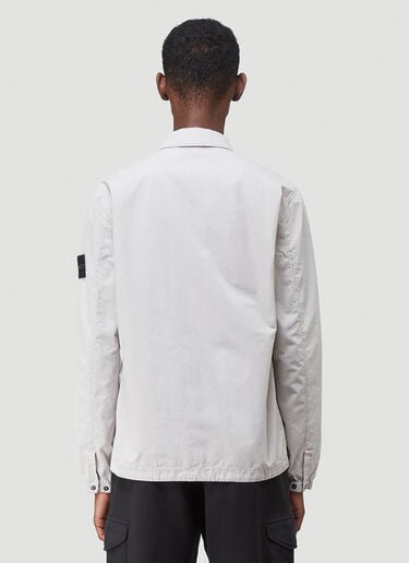 Zip-Up Shirt Jacket Stone Island Zip-Up Shirt Jacket Grey sto0142026
