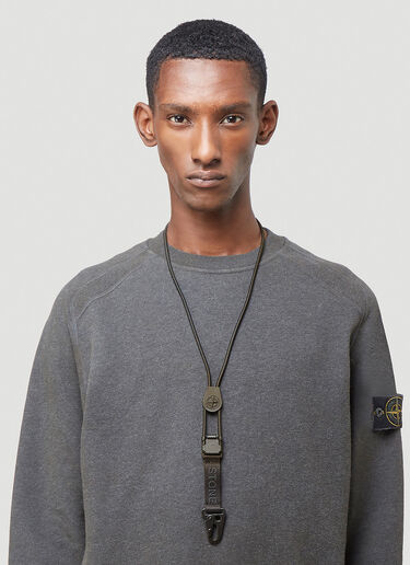 Stone Island Lanyard Keychain Black sto0142079