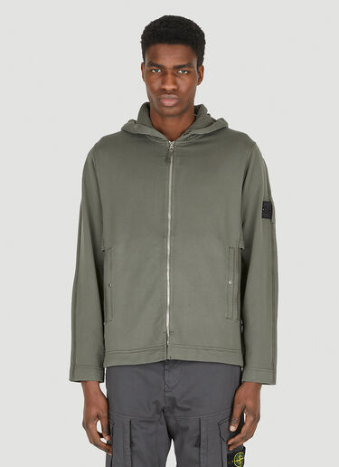 Logo-Patch Hooded Sweatshirt Stone Island Logo-Patch Hooded Sweatshirt Brown sto0147014