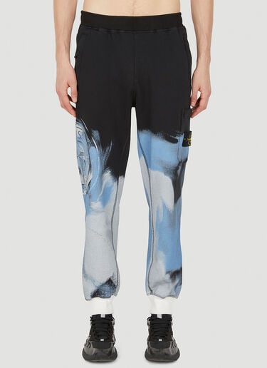 图案印花运动裤 Stone Island 图案印花运动裤 黑 sto0150031