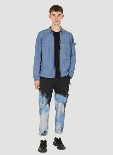 图案印花运动裤 Stone Island 图案印花运动裤 黑 sto0150031