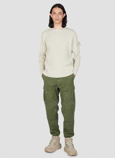 고스트 로고 패치 스웨터 Stone Island 고스트 로고 패치 스웨터 크림 sto0152002
