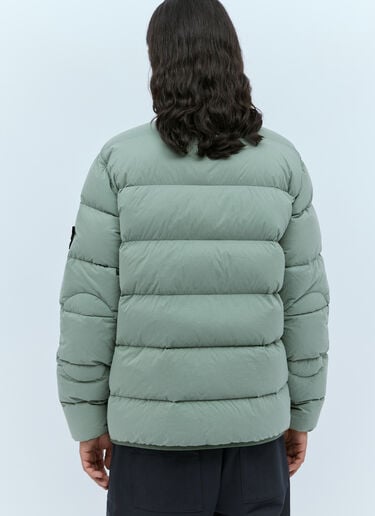 Stone Island 罗盘贴饰真羽绒服 绿色 sto0154017