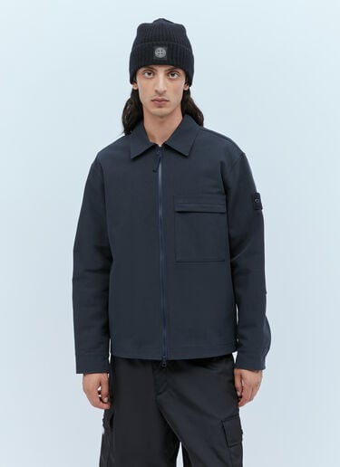 고스트 나침반 패치 오버셔츠 Stone Island 고스트 나침반 패치 오버셔츠 네이비 sto0154037