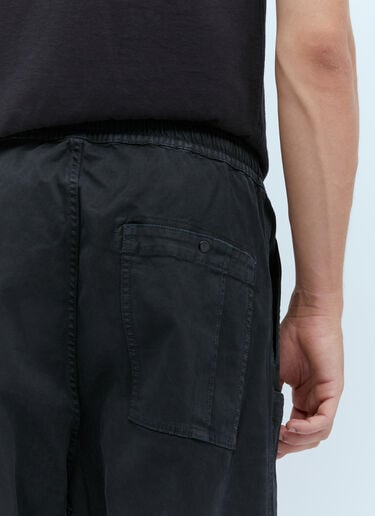 Stone Island 斜纹布工装裤 黑色 sto0154067