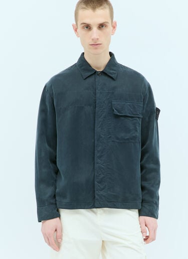 로고 패치 오버셔츠 Stone Island 로고 패치 오버셔츠 네이비 sto0156008