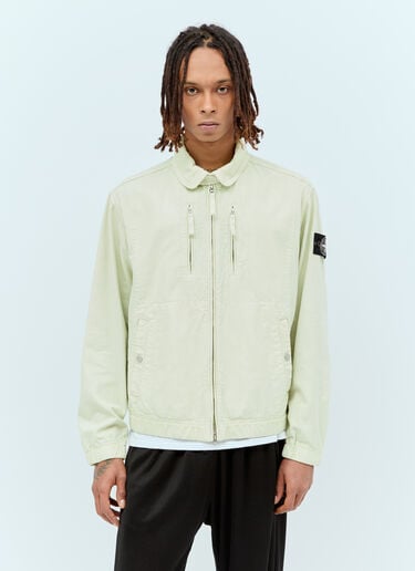 拉链帆布夹克 Stone Island 拉链帆布夹克 绿色 sto0156020