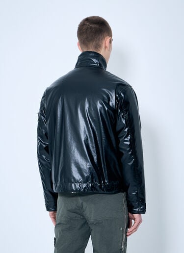 Laminated Biker Jacket Stone Island Laminated Biker Jacket Black sto0160023