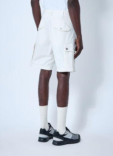 Stone Island Cotton-Blend Shorts Beige sto0160067