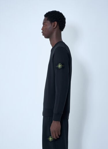 Logo Patch Sweatshirt Stone Island Logo Patch Sweatshirt Black sto0162004