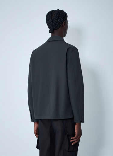 Stone Island Logo Patch Shirt Dark Grey sto0162007