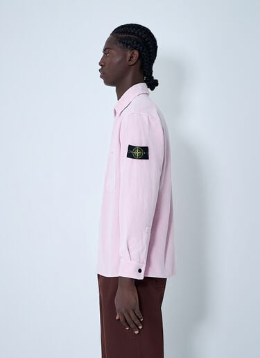 Compass Patch Shirt Stone Island Compass Patch Shirt Pink sto0162008