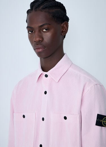 Compass Patch Shirt Stone Island Compass Patch Shirt Pink sto0162008