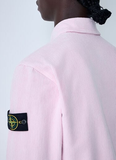 Compass Patch Shirt Stone Island Compass Patch Shirt Pink sto0162008