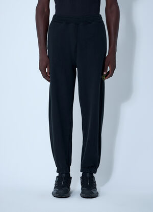 Stone Island Logo Patch Track Pants Black sto0162045