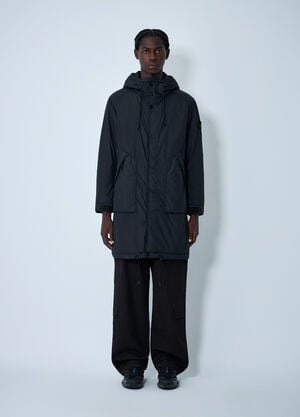 Stone Island Parka Dyed Garment Jacket Black sto0162046