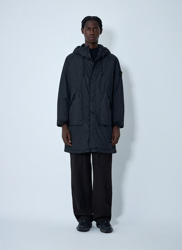 Stone Island Parka Dyed Garment Jacket Black sto0162046