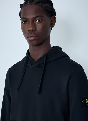 Compass Patch Hooded Sweatshirt Stone Island Compass Patch Hooded Sweatshirt Black sto0162049