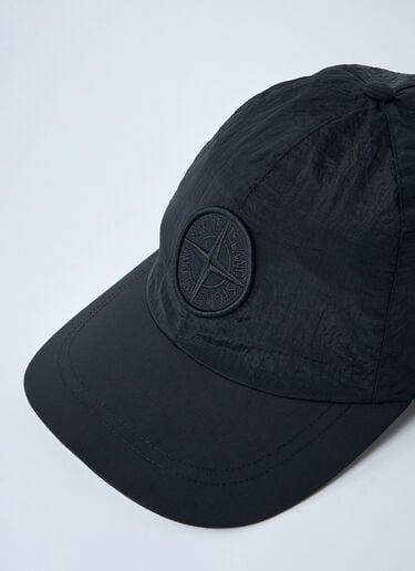 Logo Motif Baseball Cap Stone Island Logo Motif Baseball Cap Black sto0162050