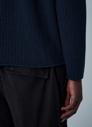 Stone Island Rib Logo Patch Sweater Navy sto0162062