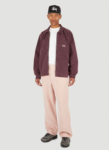 水洗拉链外套衬衫 Stüssy 水洗拉链外套衬衫 紫色 sts0151003