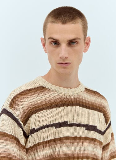 Tonal Stripe Sweater Stüssy Tonal Stripe Sweater Beige sts0157004