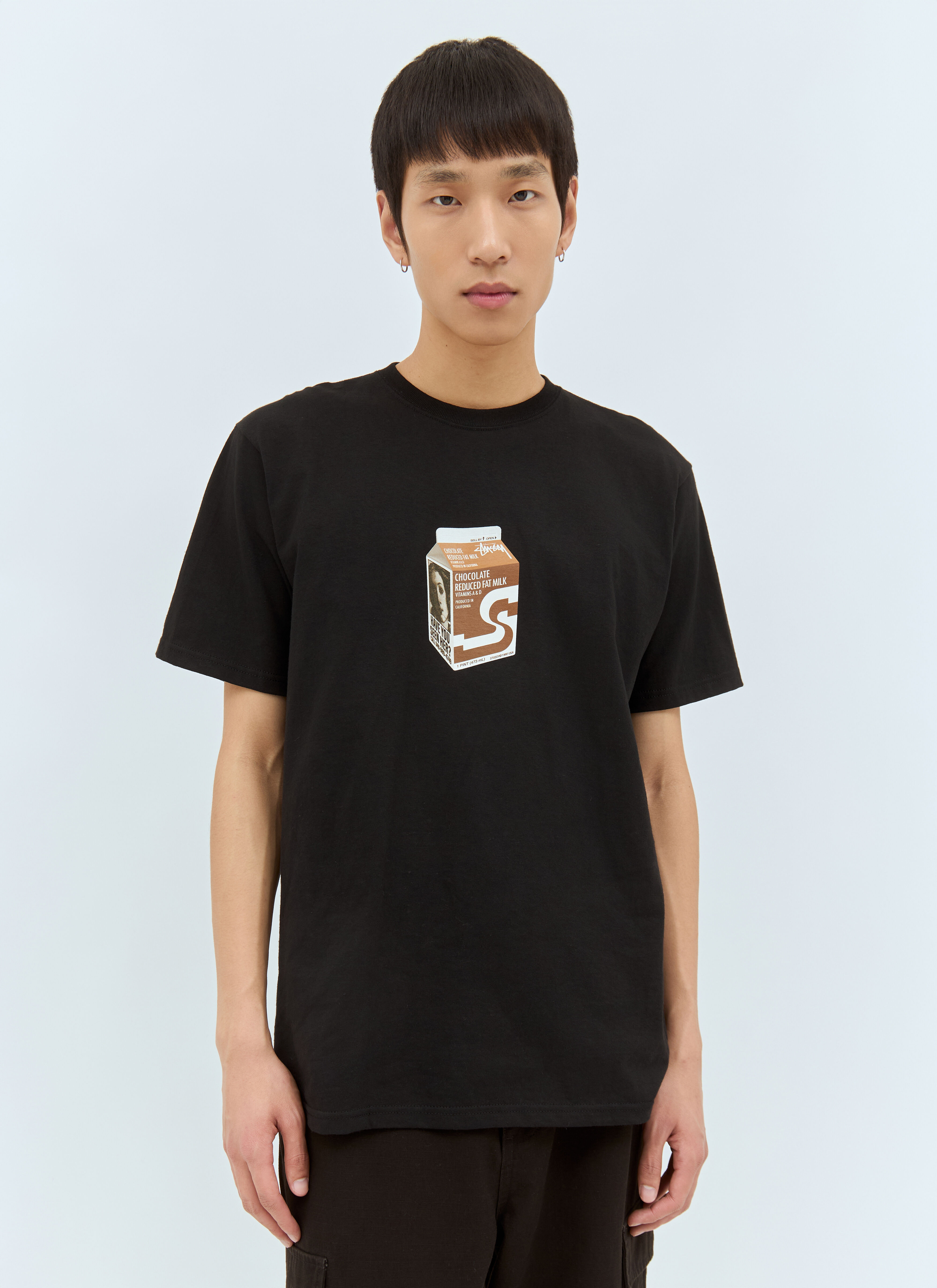 【STUSSY FA24'】Stussy Milk Tee Stussy Milk Tee Black Men's - SS24 - US