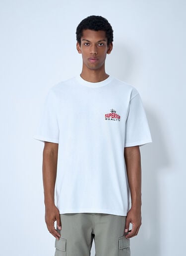 Logo Motif T-Shirt Stüssy Logo Motif T-Shirt White sts0161001