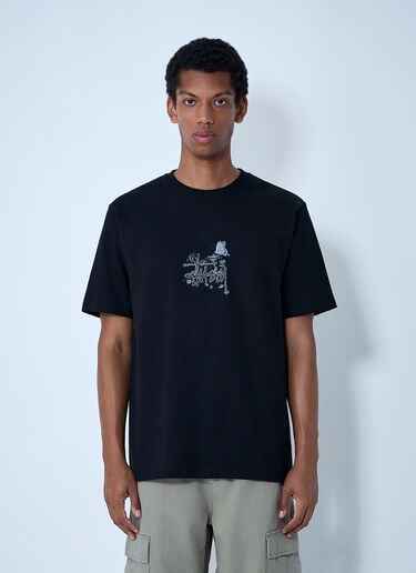 Stüssy Logo Motif T-Shirt Black sts0161003