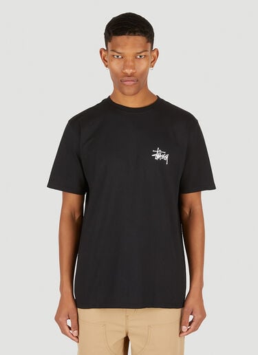 Stüssy Logo Print T-Shirt Black sts0347021